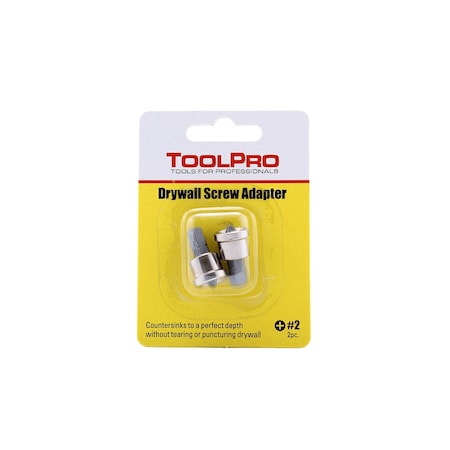 Toolpro Drywall Screw Adapter 2Pack, 2PK TP02152